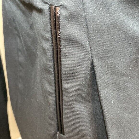 Trasy Resse New York Woman Jacket Black size 4 Leather Blazer B53 - Picture 7 of 12